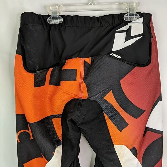 One Industries Defcon Off Road ATV Motocross Gear Pants Orange Red Men Size 30 - Picture 8 of 16